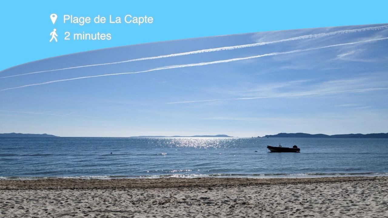 L'Instant Mer - Bord De Mer - Studio Avec Grand Jardin A La Capte Hyères Buitenkant foto