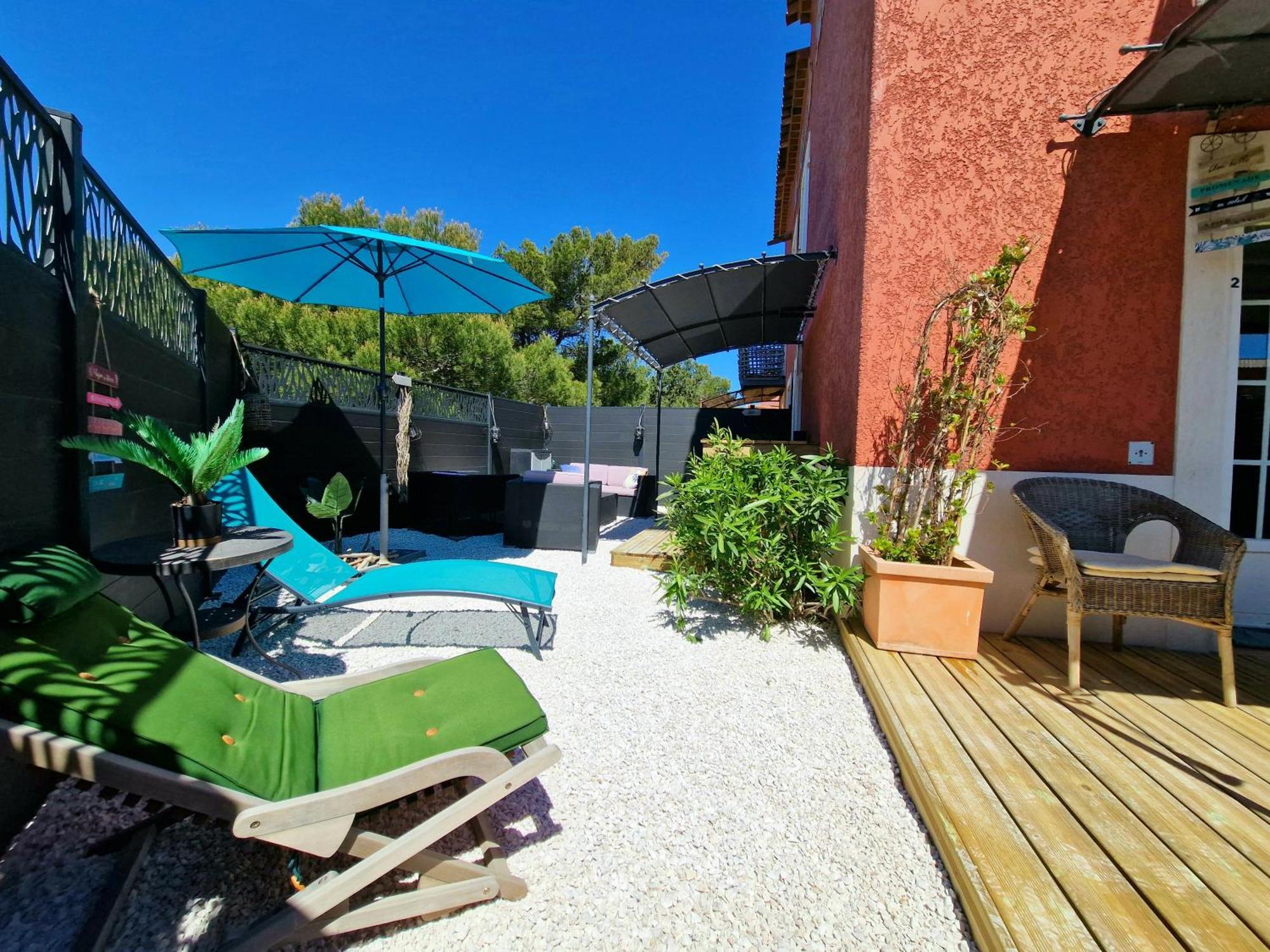 L'Instant Mer - Bord De Mer - Studio Avec Grand Jardin A La Capte Hyères Buitenkant foto