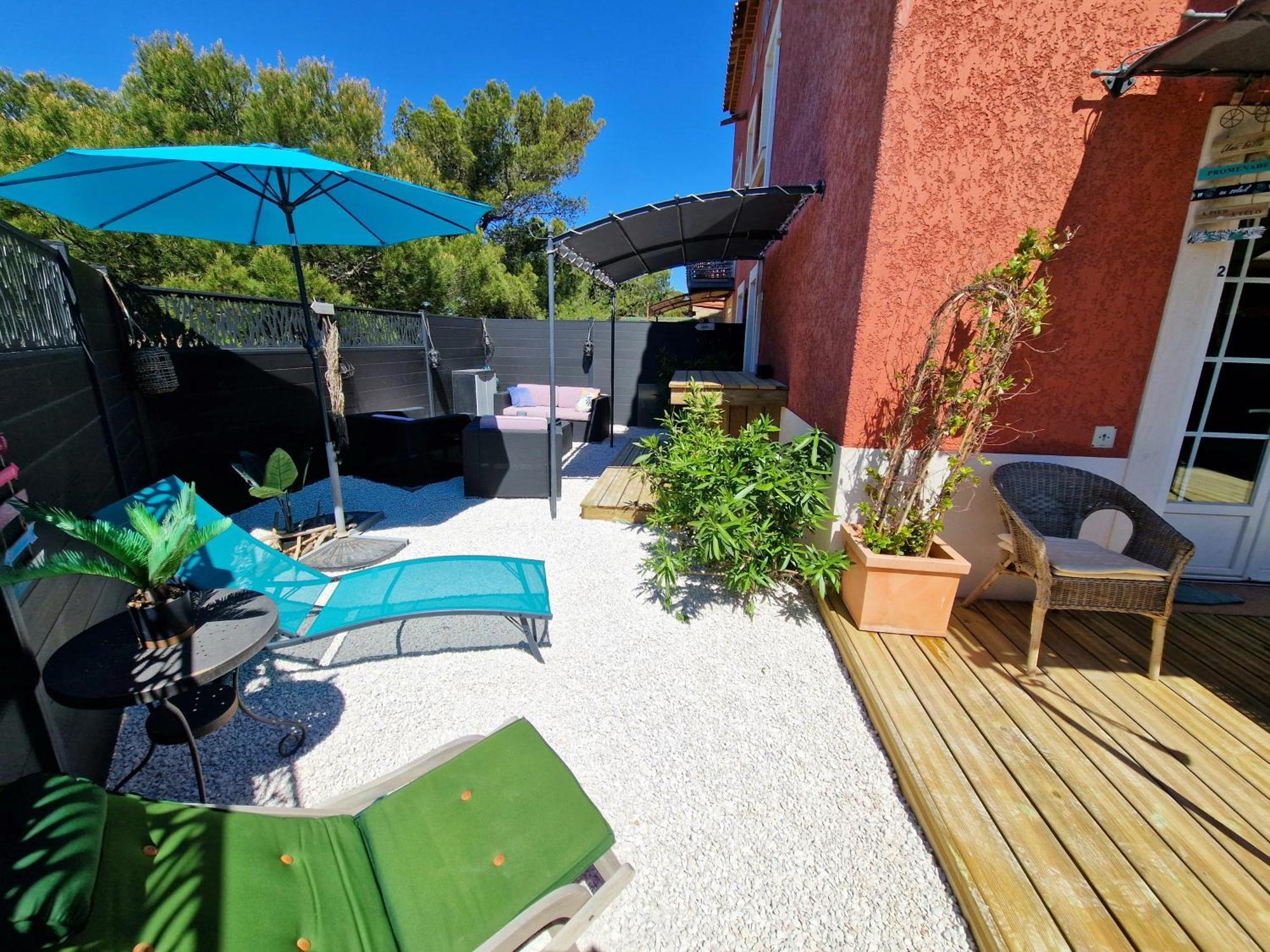 L'Instant Mer - Bord De Mer - Studio Avec Grand Jardin A La Capte Hyères Buitenkant foto